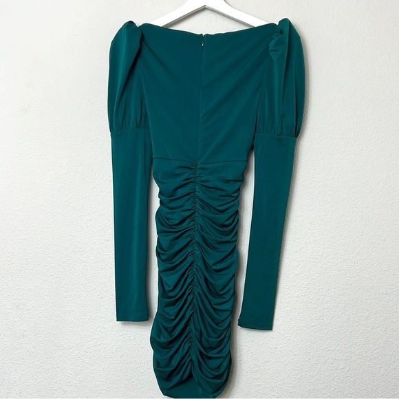 TULAROSA Eloise Mini Dress in Botanical Green Mini Dress - Picture 4 of 5